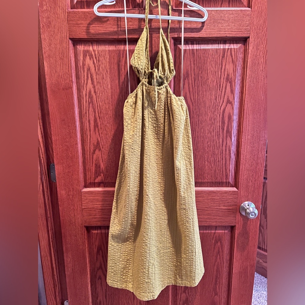 Madewell - Green Cut Out Dress - Medium - NWT